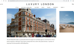 Kris Griffiths Luxury London Mandeville Hotel review