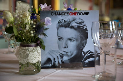 David Bowie wedding table Changes
